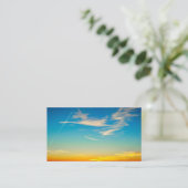 Carte De Visite coucher de soleil (Debout devant)