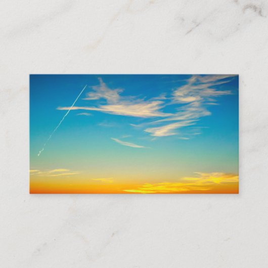 Carte De Visite coucher de soleil (Devant)