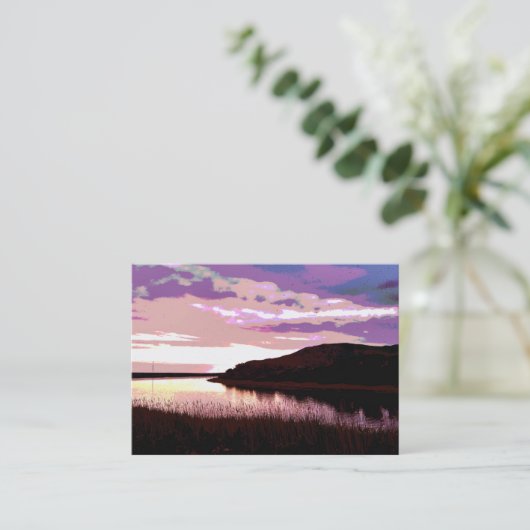 CARTE DE VISITE COUCHER DE SOLEIL (Debout devant)