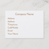 CARTE DE VISITE COUCHER DE SOLEIL (Dos)