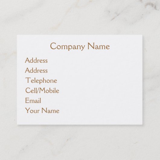 CARTE DE VISITE COUCHER DE SOLEIL (Dos)