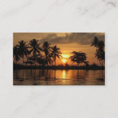 Carte de visite coucher de soleil (Dos)