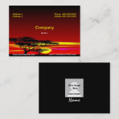 Carte de visite coucher de soleil (Devant / Derrière)