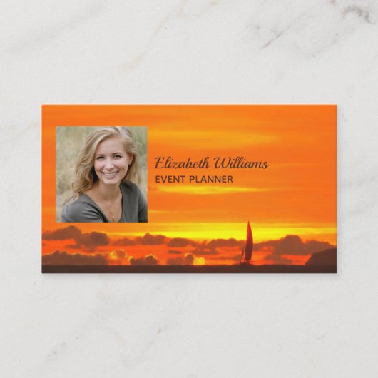 Carte De Visite Coucher de soleil 1300 (Devant)