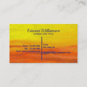 Carte De Visite Coucher de soleil 2443 (Dos)