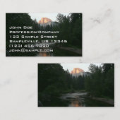 Carte De Visite Coucher de soleil à moitié dôme dans le parc natio (Devant / Derrière)