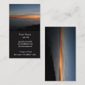 Carte De Visite coucher de soleil au bord du lac, Kingston, Ontari (Devant / Derrière)