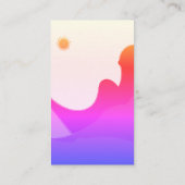 Carte De Visite Coucher de soleil coloré (Dos)