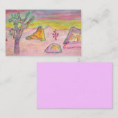 Carte De Visite Coucher de soleil de Joshua Tree (Devant / Derrière)