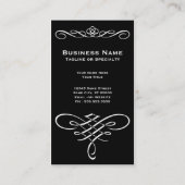 Carte De Visite coucher de soleil de la tour eiffel (Dos)