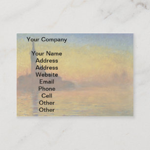 Carte De Visite Coucher de soleil de Monet Venise Impressionnisme 