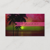 Carte De Visite Coucher de soleil de PixDezines (Dos)