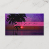 Carte De Visite Coucher de soleil de PixDezines (Dos)