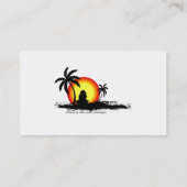 Carte De Visite Coucher de soleil de reggae (Dos)