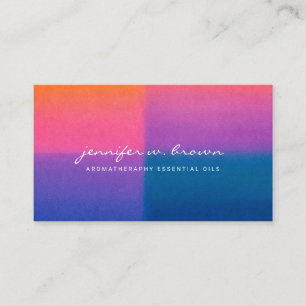 Carte De Visite Coucher de soleil dégradé vibrant