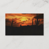 Carte De Visite Coucher de soleil du désert (Dos)