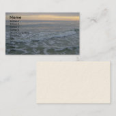 Carte De Visite Coucher de soleil le long de la côte (Devant / Derrière)