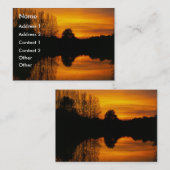 Carte De Visite Coucher de soleil Norfolk | (Devant / Derrière)