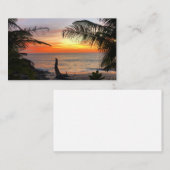 Carte De Visite Coucher de soleil paisible sur Hawaiian Tropical I (Devant / Derrière)
