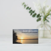 Carte De Visite Coucher de soleil pro photographe (Debout devant)
