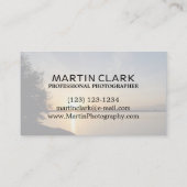 Carte De Visite Coucher de soleil pro photographe (Dos)