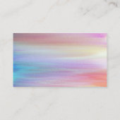 Carte De Visite Coucher de soleil romantique à aquarelles multiple (Dos)