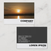 Carte De Visite Coucher de soleil sur la baie Cardiff (Devant / Derrière)