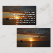 Carte De Visite Coucher de soleil sur la mer II (Devant / Derrière)