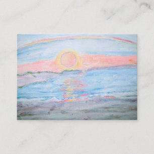 Carte De Visite Coucher de soleil sur l'île de Budelli avec arc-e