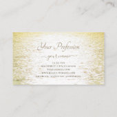 Carte De Visite Coucher de soleil très élégant sur l'Ocean Profess (Dos)