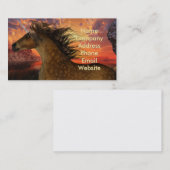 Carte De Visite Coucher de soleil Unicorne (Devant / Derrière)