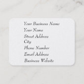 Carte De Visite Coucher de soleil violet et orange (Dos)