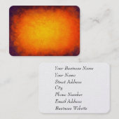 Carte De Visite Coucher de soleil violet et orange (Devant / Derrière)