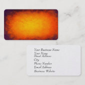 Carte De Visite Coucher de soleil violet et orange (Devant / Derrière)