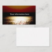 Carte De Visite Coucher du soleil (Devant / Derrière)