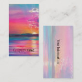 Carte De Visite Coucher du soleil (Devant / Derrière)