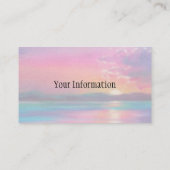 Carte De Visite Coucher du soleil (Dos)