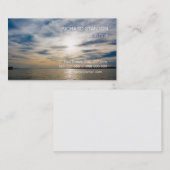 Carte De Visite Coucher du soleil (Devant / Derrière)