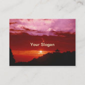 Carte De Visite Coucher du soleil (Dos)