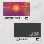 Carte De Visite Coucher du soleil (Devant / Derrière)