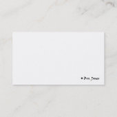 Carte De Visite Coucher du soleil (Dos)