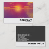 Carte De Visite Coucher du soleil (Devant / Derrière)