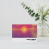 Carte De Visite Coucher du soleil (Debout devant)