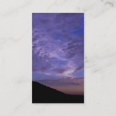 Carte De Visite Coucher du soleil au-dessus de colline (Dos)