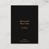 Carte De Visite Coucher du soleil avec l'ATC nu d'arbres (Dos)