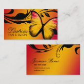 Carte De Visite Coucher du soleil brillant du papillon 311 (Devant / Derrière)