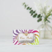 Carte De Visite Coucher du soleil d'animal de race de rose de (Debout devant)