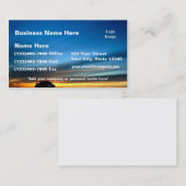 Carte De Visite Coucher du soleil de désert près de l'itinéraire (Devant / Derrière)