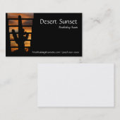 Carte De Visite Coucher du soleil de l'Arizona de désert (Devant / Derrière)