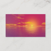 Carte De Visite Coucher du soleil de lever de soleil (Dos)